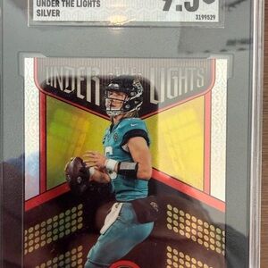 Trevor Lawrence Panini Legacy Under The Lights Silver SGC 9.5